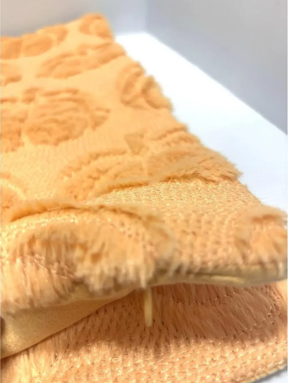 2pc Set Orange Pumpkin Throw Pillow COVERS Chenille Tufted Fall Autumn Decor